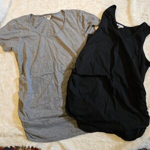 Two maternity tops